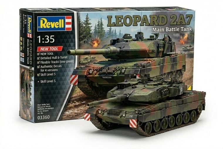 Revell, Leopard 2A7A1, model czołgu do składania, 1:35