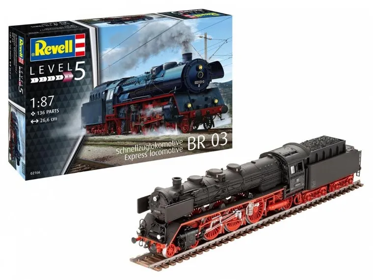 Revell, Lokomotywa BR03, model do składania, 1:87