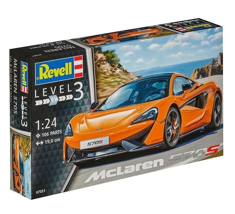 Revell, McLaren 570S, model do sklejania, 1:24