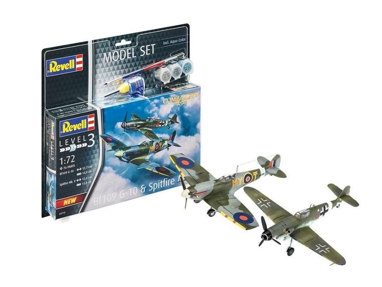 Revell, Messerschmitt Bf109G-10, model do sklejania, 1:72