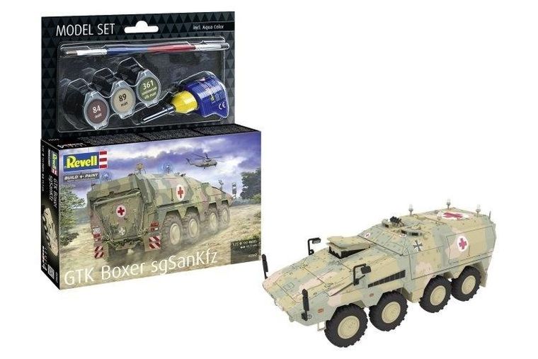 Revell, Model Set, GTK Boxer sgSanKfz, model do sklejania z farbami