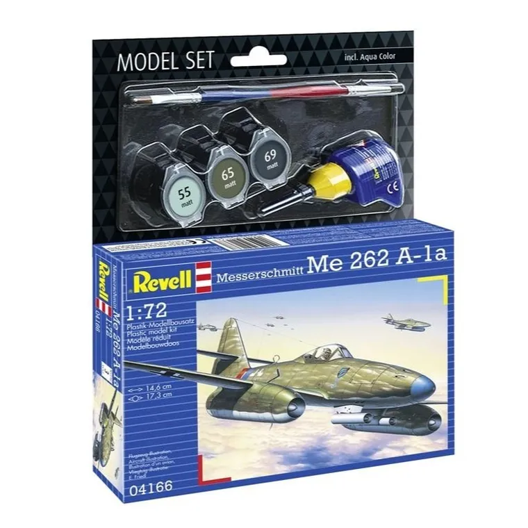 Revell, Model Set, Messerschmitt Me 262 A-1a, model do sklejania z farbami