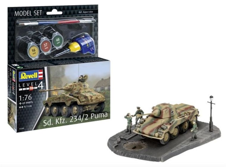 Revell, Model Set, Sd. Kfz. 234/2 Puma, model do sklejania