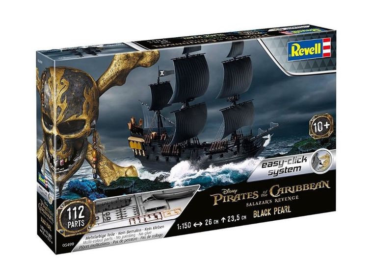 Revell, Piraci z Kraibów, Black Pearl, model do sklejania, 1:150