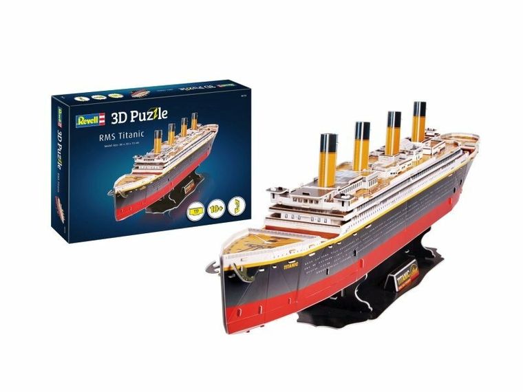 Revell, RMS Titanic, puzzle 3D, 113 elementów