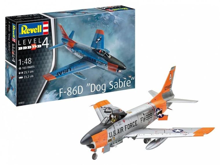 Revell, samolot F-86D Dog Sabre, 1:48, model plastikowy
