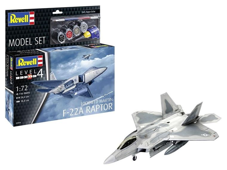 Revell, Samolot Lockheed Martin F-22A Raptor, model do sklejania
