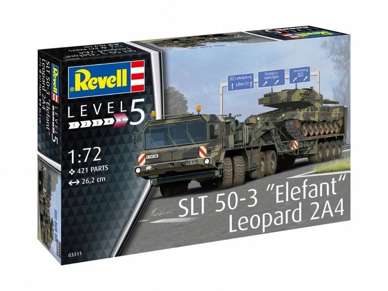 Revell, SLT 50-3 Elefant + Leopard 2A4, model do sklejania, 2 szt.