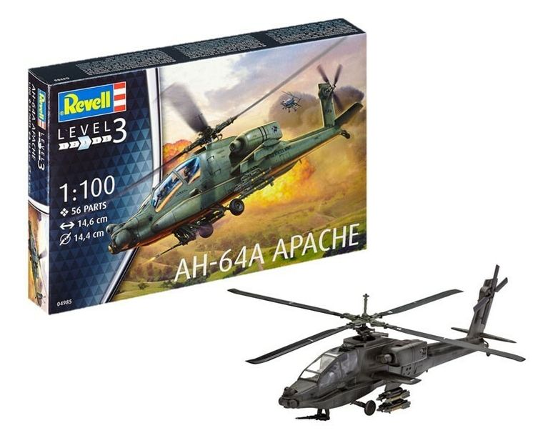 Revell, Śmigłowiec szturmowy Boeing AH-64A Apache, model do sklejania