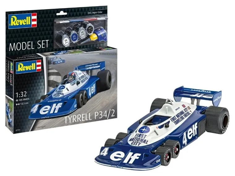 Revell, Tyrrell P34/2, model do składania z farbkami, 1:32