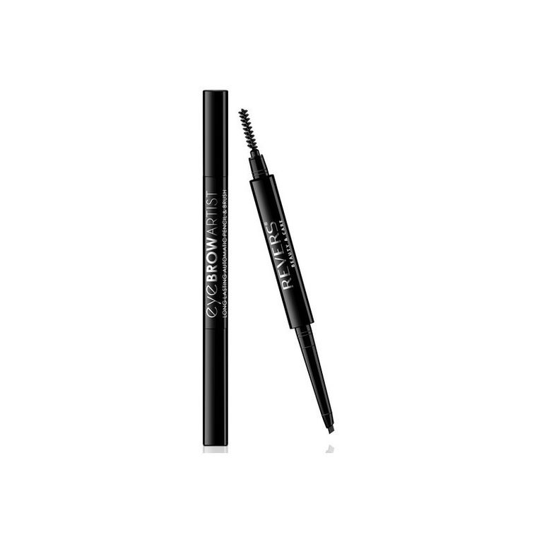 Revers, Eye Brow Artist, kredka automatyczna do brwi ze szczoteczką, czarna