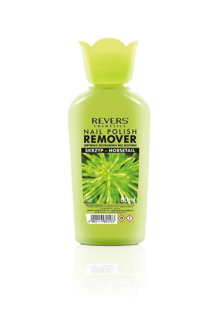 Revers, zmywacz do paznokci bez acetonu, skrzyp, 60 ml