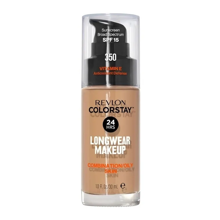 Revlon, ColorStay, podkład do cery mieszanej i tłustej z formułą SoftFlex, 350 Rich Tan, 30 ml