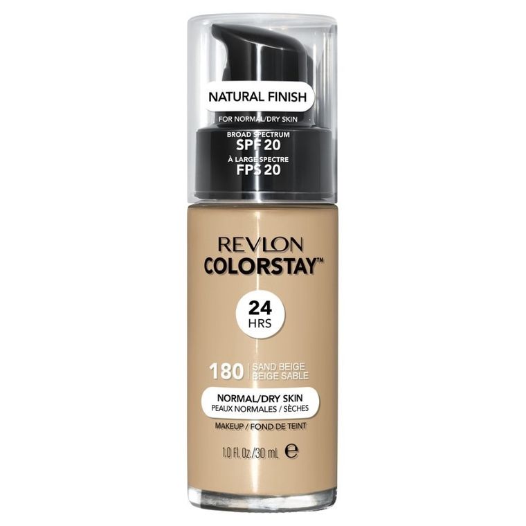 Revlon, ColorStay, podkład do cery normalnej i suchej z formułą SoftFlex, 180 Sand Beige, 30 ml