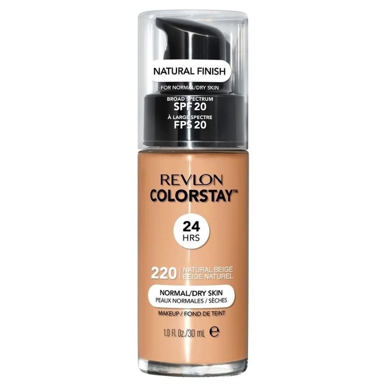 Revlon, ColorStay, podkład do cery normalnej i suchej z formułą SoftFlex, 220 Natural Beige, 30 ml