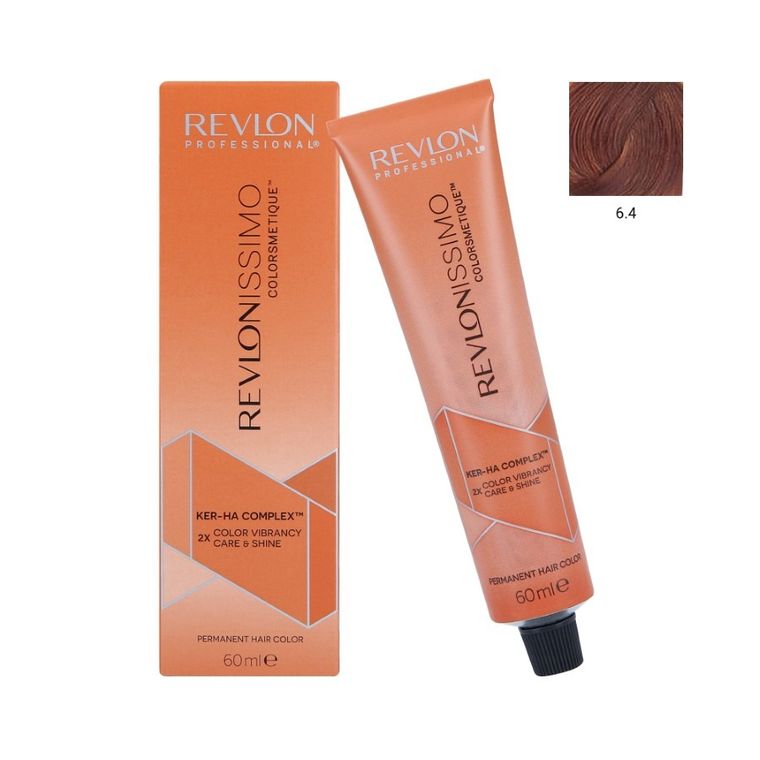 Revlon Professional, Revlonissimo Colorsmetique, profesjonalna farba do włosów, nr 6.4, 60 ml