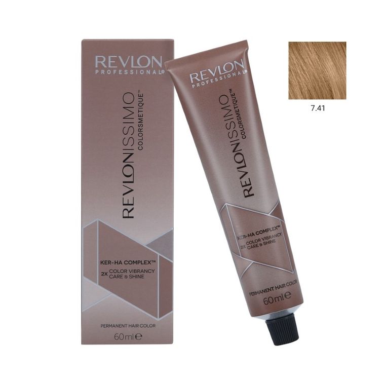 Revlon Professional, Revlonissimo Colorsmetique, profesjonalna farba do włosów, nr 7.41, 60 ml