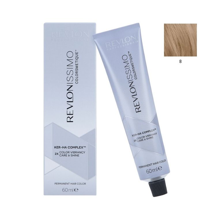 Revlon Professional, Revlonissimo Colorsmetique, profesjonalna farba do włosów, nr 8, 60 ml