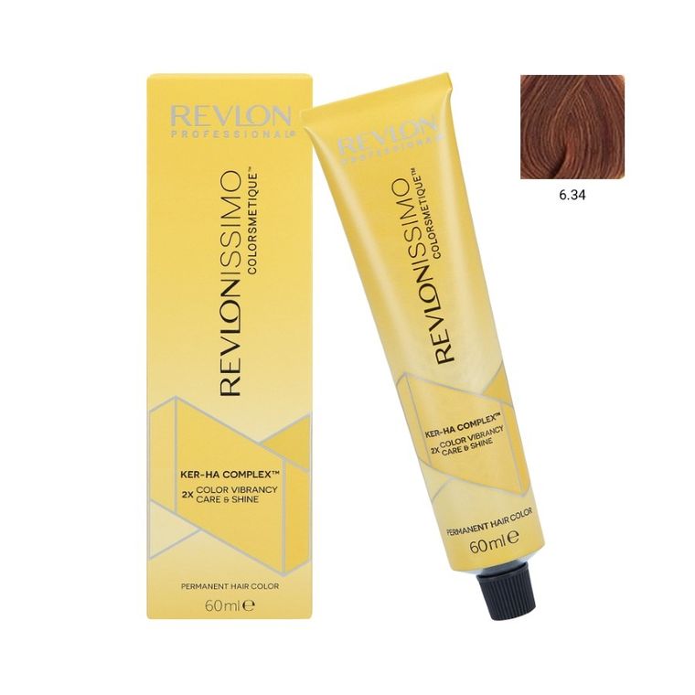 Revlon Professional, Revlonissimo Colorsmetique, profesjonalna farba do włosów, nr HC 6.34, 60 ml
