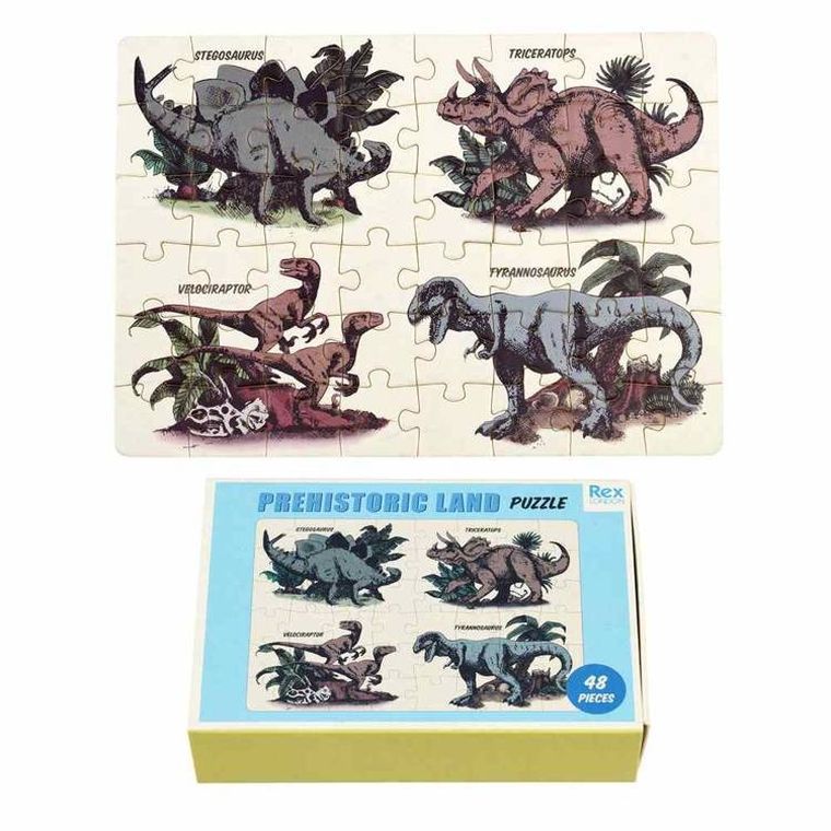 Rex London, Dinozaury, mini puzzle, 48 elementów