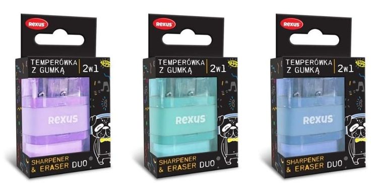 Rexus, Teens, gumka + temperówka, 1 szt.