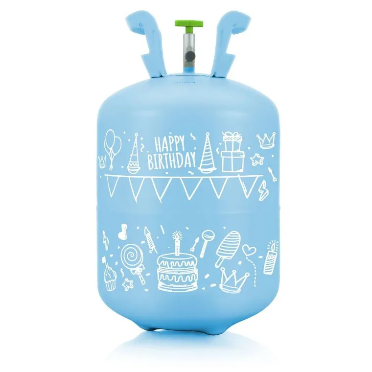 Ricokids, butla z helem, z balonami i wstążką, na 30 balonów
