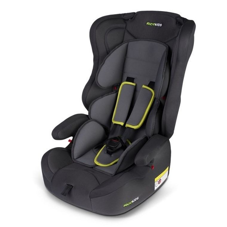 Ricokids, Elio, fotelik samochodowy, 9-36 kg, szary