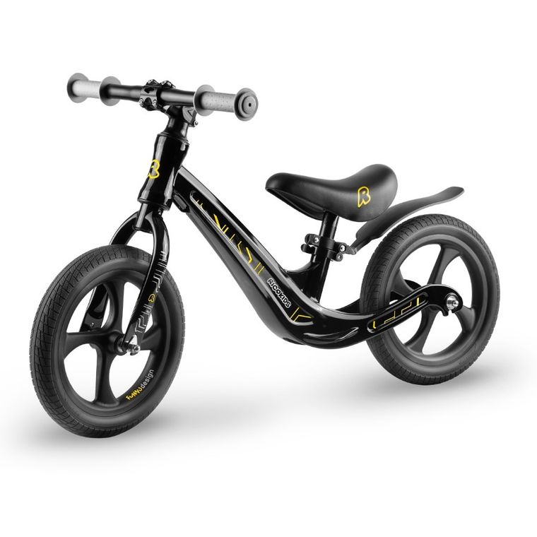 Ricokids, Funnu, rowerek biegowy dla dzieci, czarny