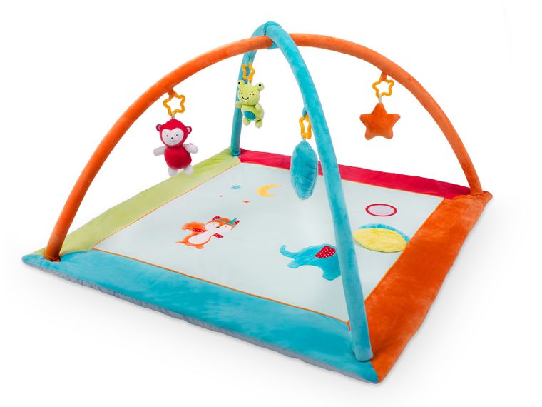 Ricokids, mata edukacyjna, interaktywna, Zwierzątka, kwadrat, 90-90-45 cm