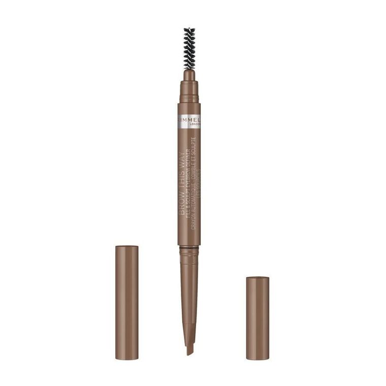 Rimmel, Brow This Way Fill & Sculpt, automatyczna kredka do brwi z wegańską formułą, 001 Blonde, 0.25g