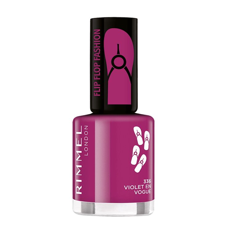 Rimmel, Flipflop Fashion, lakier do paznokci, 336 Violet En Vogue, 8 ml