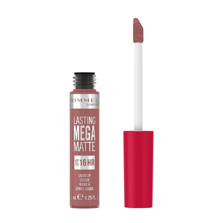 Rimmel, Lasting Mega Matte, długotrwała matowa pomadka w płynie do ust, nr 110, Blush, 7.4 ml