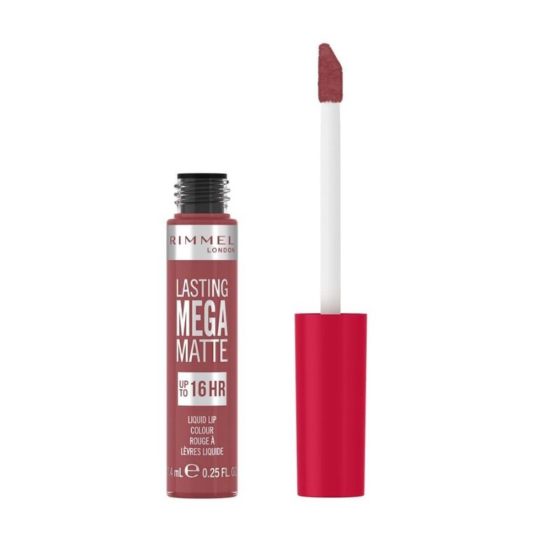 Rimmel, Lasting Mega Matte, długotrwała matowa pomadka w płynie do ust, nr 210, Rose & Shine, 7.4 ml