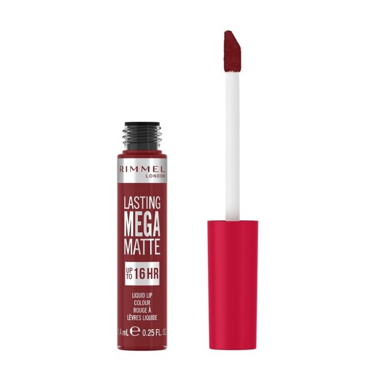 Rimmel, Lasting Mega Matte, długotrwała matowa pomadka w płynie do ust, nr 930, Ruby Passion, 7.4 ml