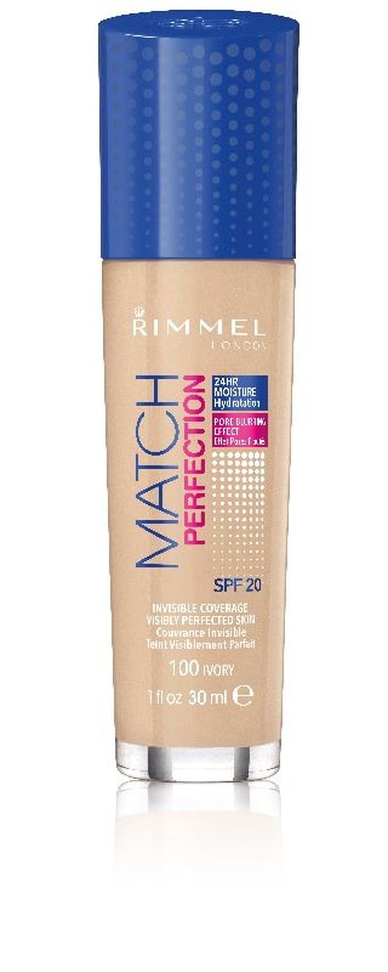 Rimmel, Match Perfection, podkład nr 100 ivory, 30 ml