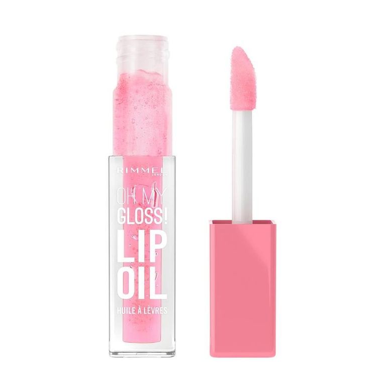 Rimmel, Oh My Gloss, odżywczy olejek do ust z witaminami, 001 Pink Flush, 4.5 ml