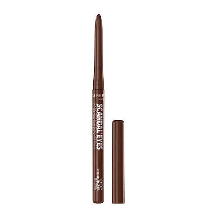 Rimmel, Scandal’eyes Exaggerate, wodoodporna miękka kredka do oczu, 002 Chocolate Brown, 0.35g