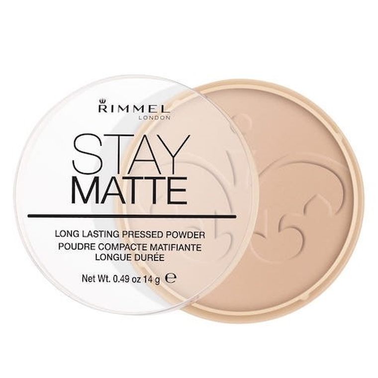 Rimmel, Stay Matte Long Lasting Pressed Powder, Puder prasowany, nr 5 Silky Beige, 14 g