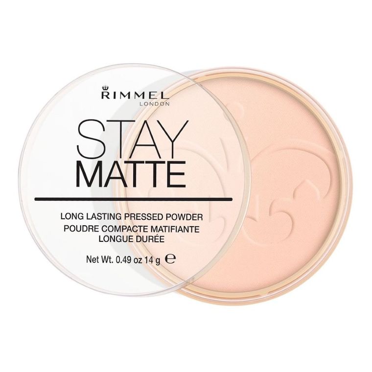 Rimmel, Stay Matte Powder, puder prasowany, 002 Pink Blossom, 14g