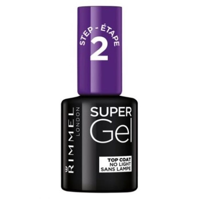 Rimmel, Super Gel Top Coat, lakier utrwalający, efekt żelowego manicure, 12 ml