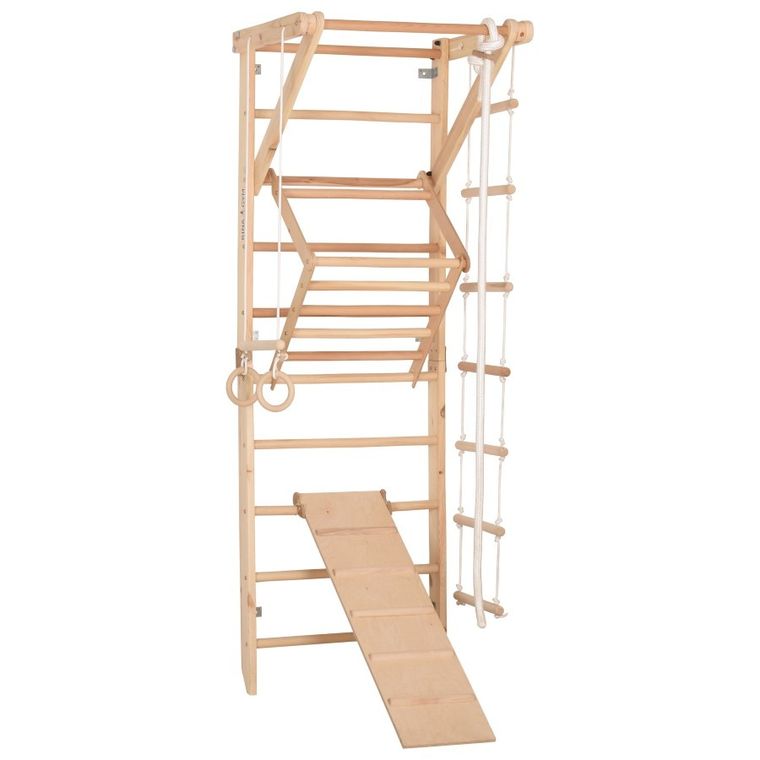 Rinagym, drewniana drabinka gimnastyczna, Sport 3, naturalny