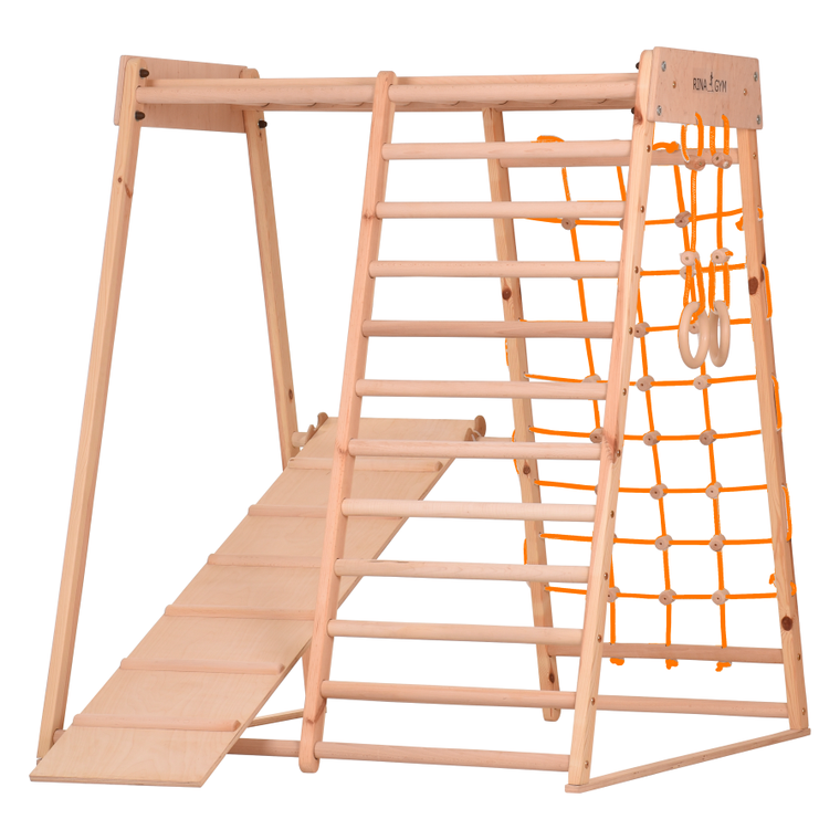 Rinagym, drewniana rama gimnastyczna, Classic, naturalny