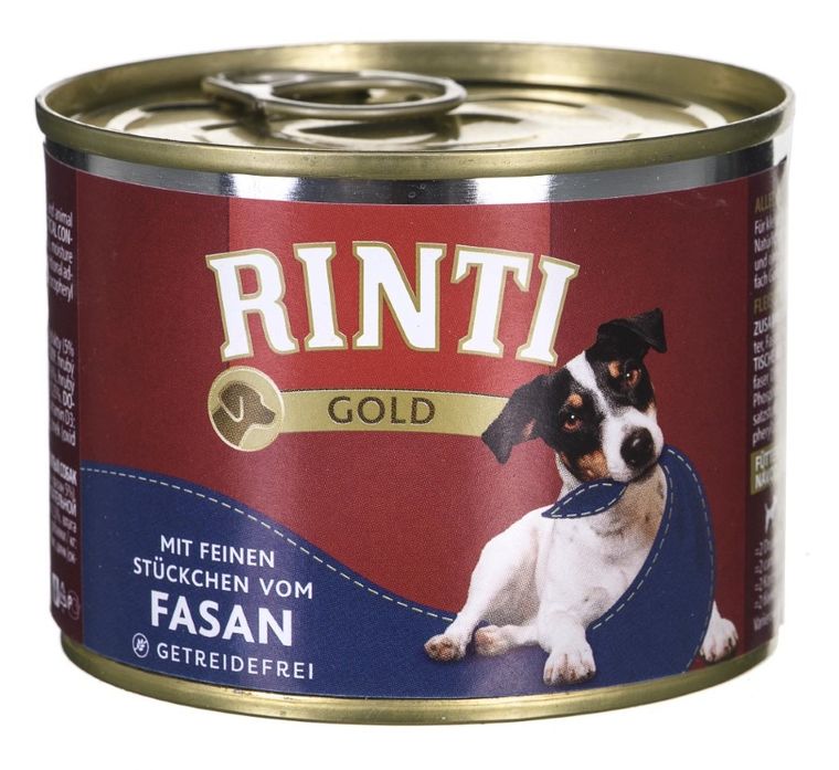 Rinti, Gold, karma mokra dla psa, bażant, 185g