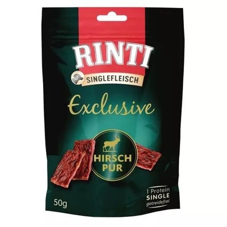 Rinti, Singlefleisch Exclusive, jeleń, przysmak dla psa, 50g