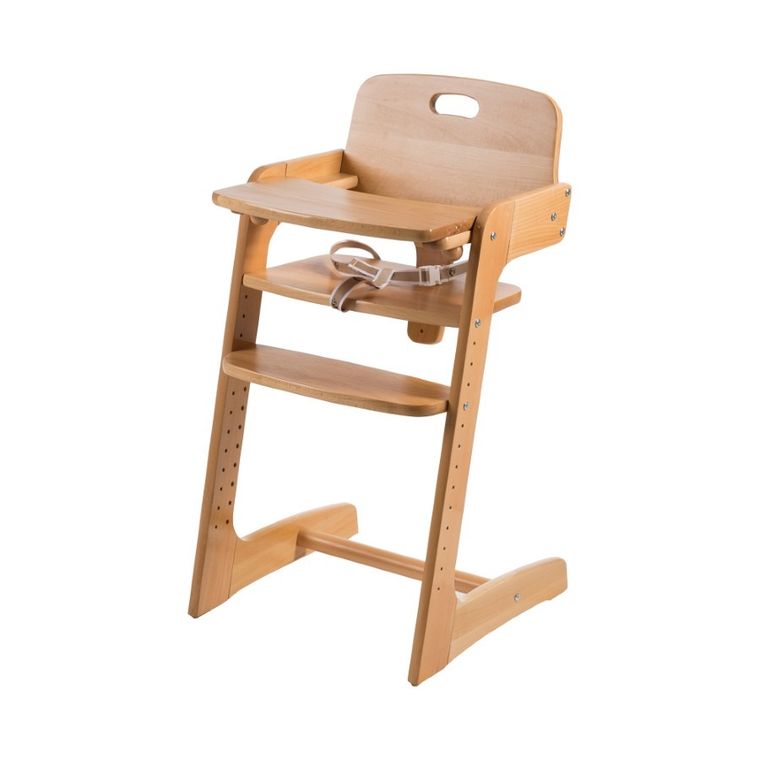 Roba, Kid Up, drewniane krzesełko do karmienia