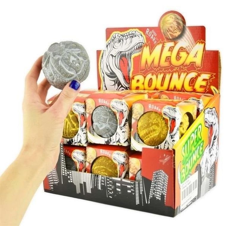 Robe, piłka wysoko odbijająca się, dinozaur, 8 cm