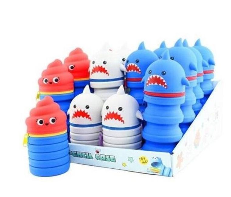 Robe, silikonowy składany piórnik tuba, rekin, 1 szt.