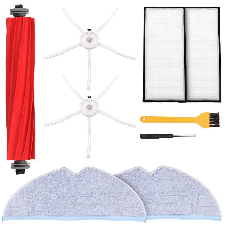 Roborock, zestaw części, szczotki, wałki, filtry, mopy, S7, S7+, S70, S75, S7 Max, MaxV