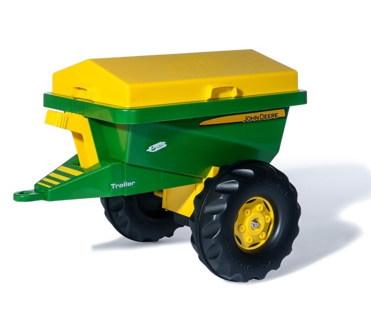 Rolly Toys, John Deere, przyczepa Rolly Streumax piaskarka, 125111