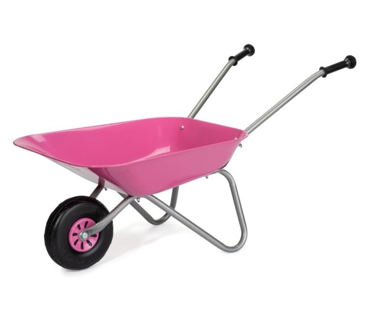 Rolly Toys, taczka metalowa, różowa, 274802